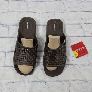 Okabashi Torino MENS LL 9-10 Supportive Theraputic Slide Sandal Basket Weave